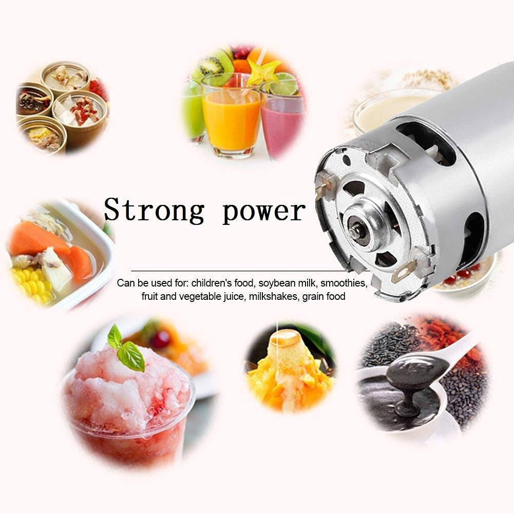 380Ml Electric Portable Juicer Blender Cup, Household Fruit Mixer with Six Blades in 3D, USB Rechargeable Juice Blender Magnetic Secure Switch Electric Fruit Mixer (Purple) (Blue)