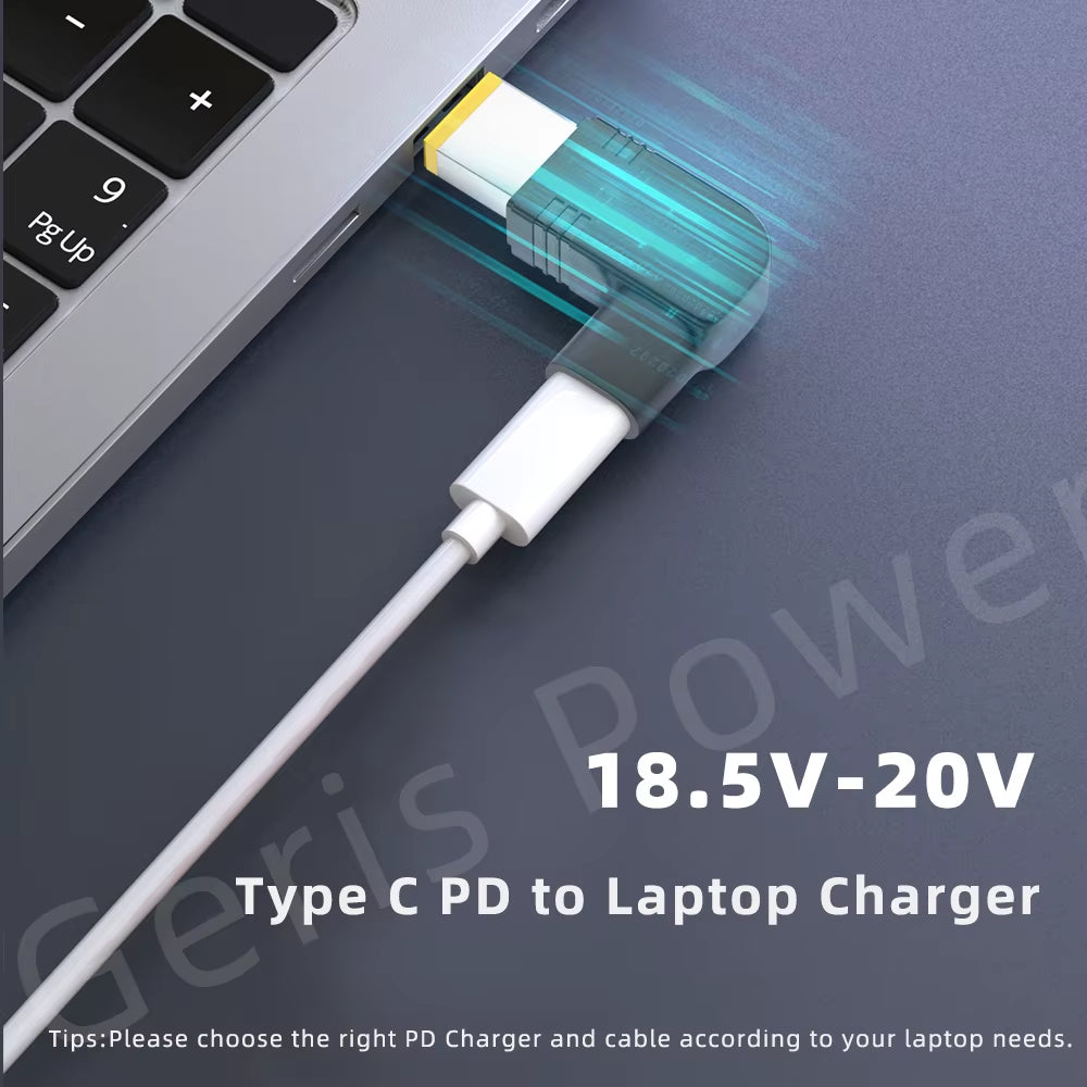 Type C to Dc Power Jack  Laptop Power Adapter Connector USB C to Notebook Charger Converter for Asus Hp Lenovo Laptop