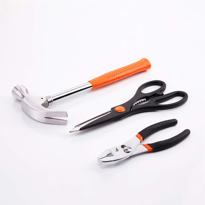 39-Piece Tool Kit Tool Set - Household Hand Tool Kit Repair Tools Set with Portable Toolbox Storage Case (Orange)