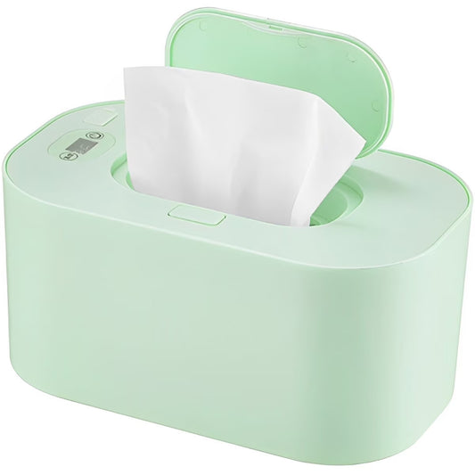 Baby Wipe Warmer Baby Wipe Heater Large Capacity Smart Wet Wipes Warmer,Adjustable Temperature,Green