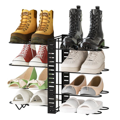 Pot Organizer Rack 8 Tiers Pots and Pans Organizer, Pot Lid Organizer for Kitchen Cabinet Cookware Organizers and Storage,Upgraded