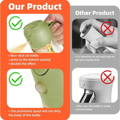 16Oz Glass Oil and Vinegar Dispensing Bottles, 2 Pack