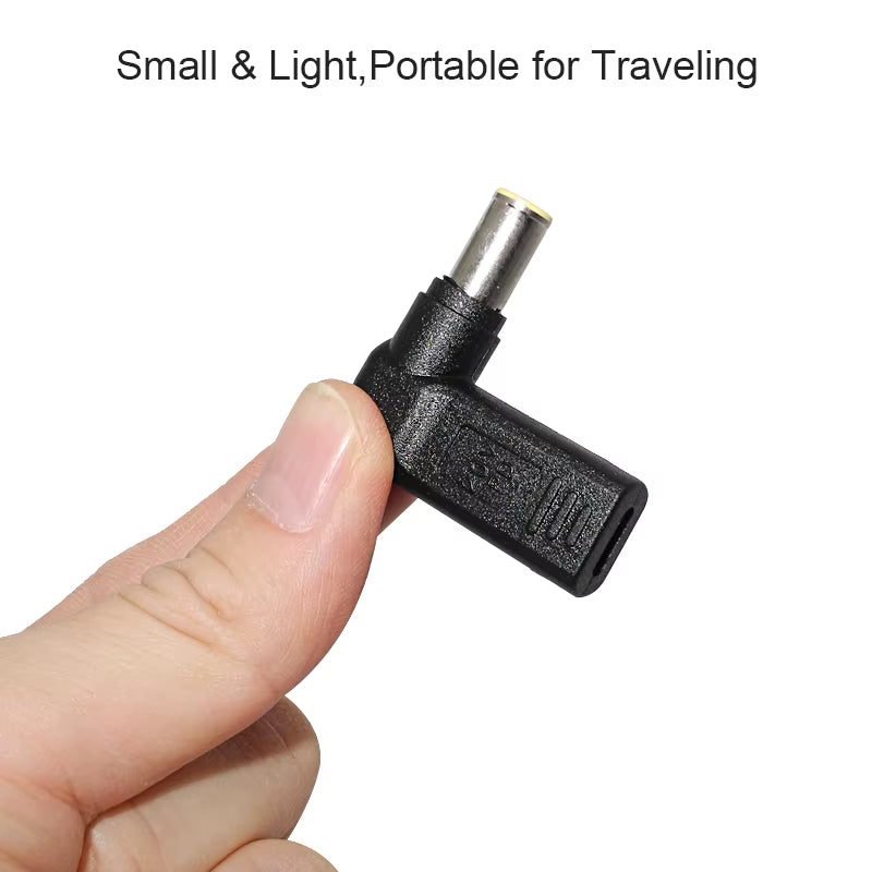 Type C to Dc Power Jack  Laptop Power Adapter Connector USB C to Notebook Charger Converter for Asus Hp Lenovo Laptop