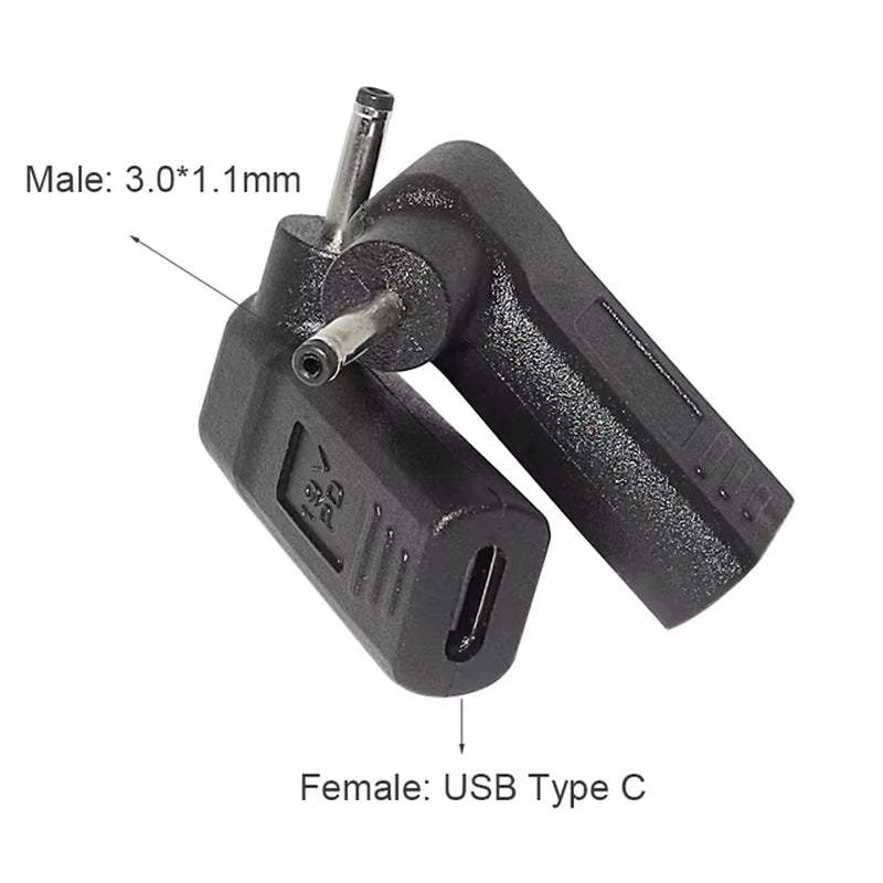 Type C to Dc Power Jack  Laptop Power Adapter Connector USB C to Notebook Charger Converter for Asus Hp Lenovo Laptop