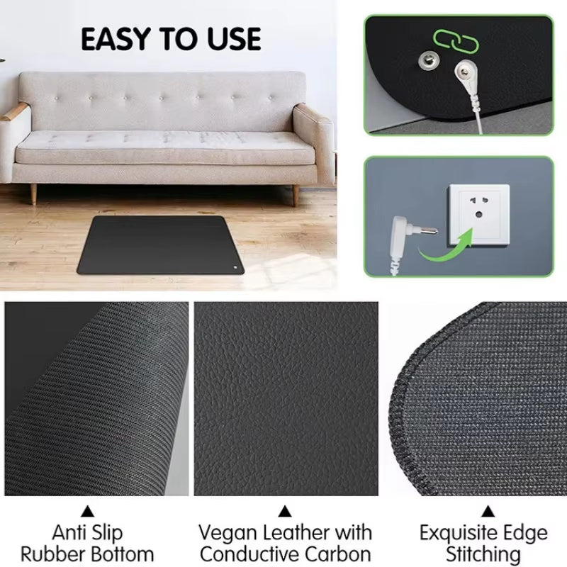 60*90CM Grounding Mat for Improving Sleep Grounding Pad with Earthing 4.5M Cord Recovery Protection Release Electrostatic