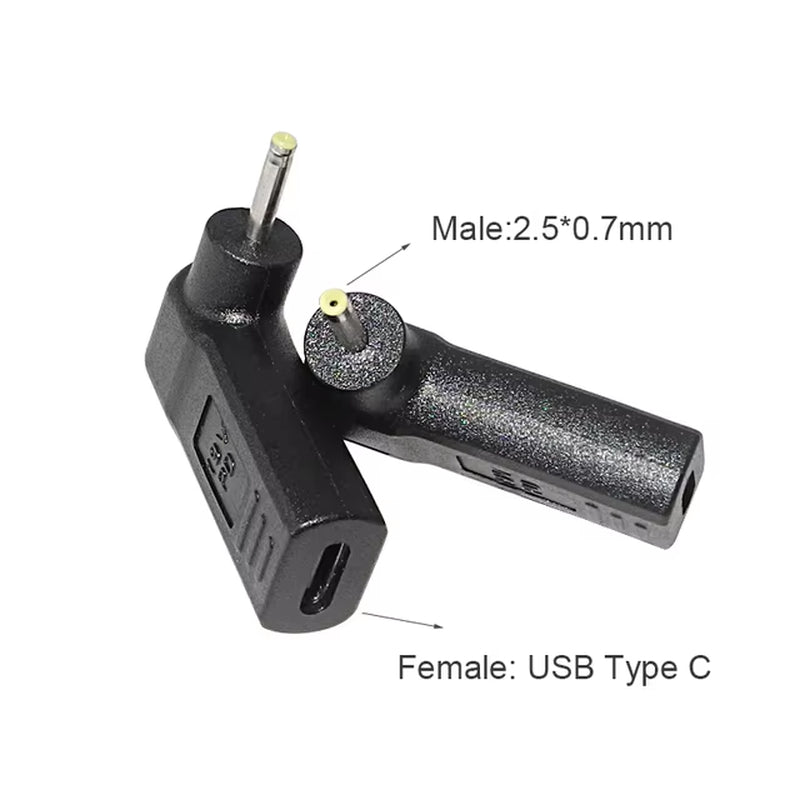 Type C to Dc Power Jack  Laptop Power Adapter Connector USB C to Notebook Charger Converter for Asus Hp Lenovo Laptop