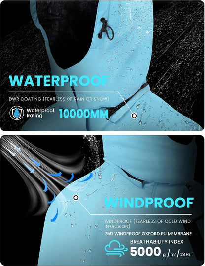 Women'S Waterproof Ski Jacket Warm Winter Coats Windproof Winter Jackets for Women Fleece Lined Windbreaker with Hood