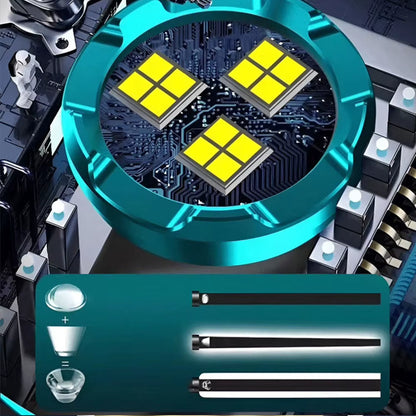 Type-C Rechargeable Waterproof Flashlight Adjustable Brightness Flash Light Super Bright Flashlight Powerful Handheld Flashlight