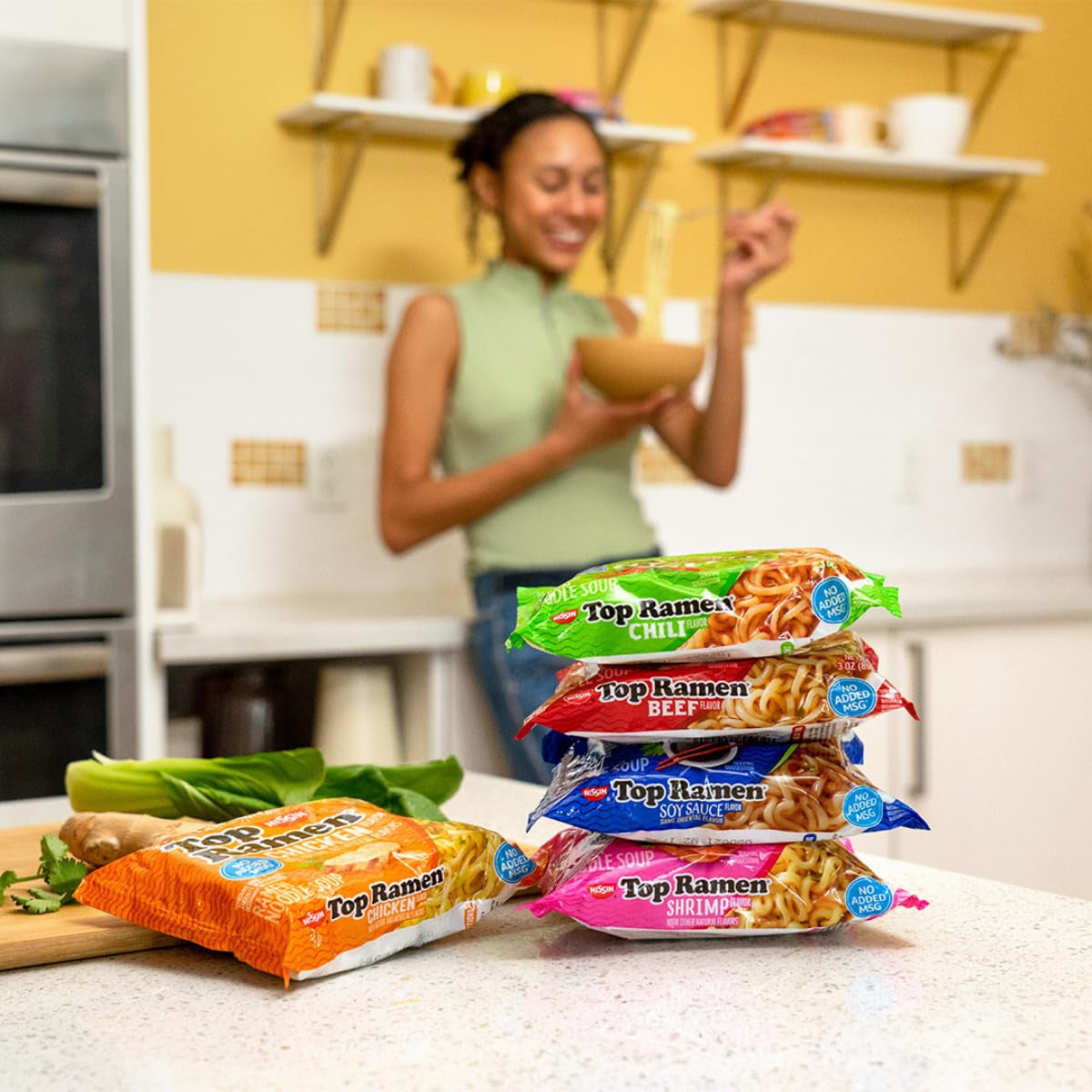 Top Ramen Noodle Soup, Chili, 3 Ounce (Pack of 24)