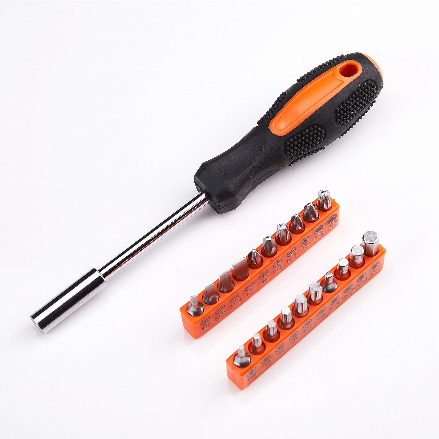 39-Piece Tool Kit Tool Set - Household Hand Tool Kit Repair Tools Set with Portable Toolbox Storage Case (Orange)