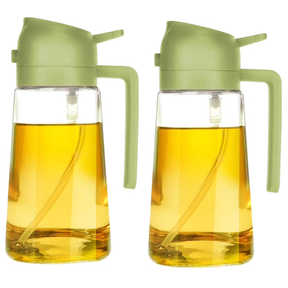 16Oz Glass Oil and Vinegar Dispensing Bottles, 2 Pack
