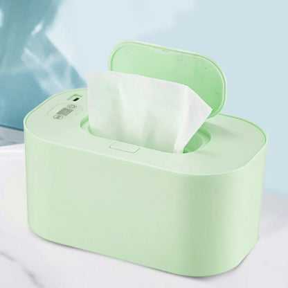 Baby Wipe Warmer Baby Wipe Heater Large Capacity Smart Wet Wipes Warmer,Adjustable Temperature,Green
