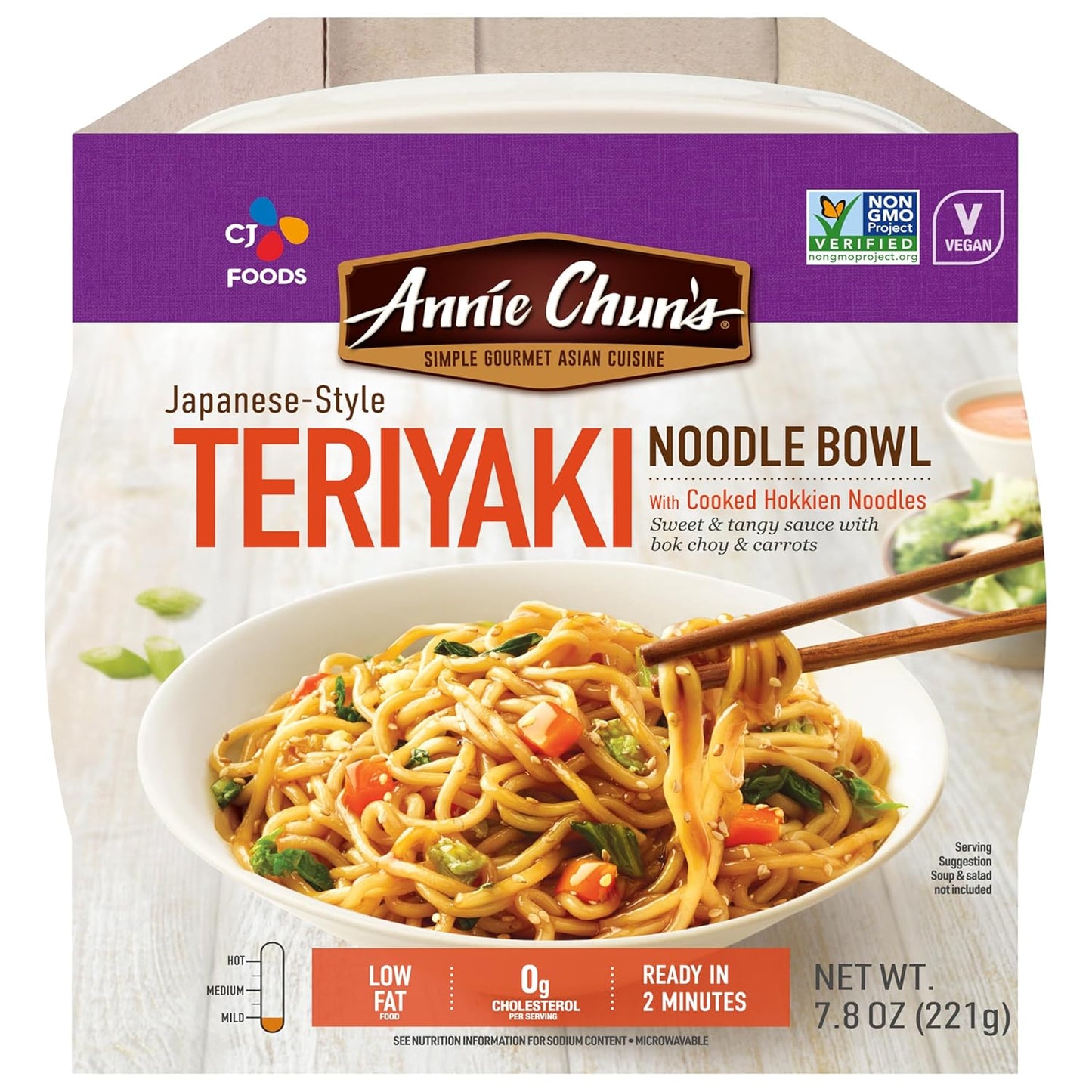 Noodle Bowl, Japanese-Style Teriyaki, Non GMO, Vegan, 7.8 Oz (Pack of 6)