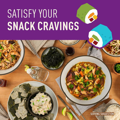 Organic Sea Salt Flavored Seaweed Snacks, Non GMO, 0.35 Ounces (Pack of 12)