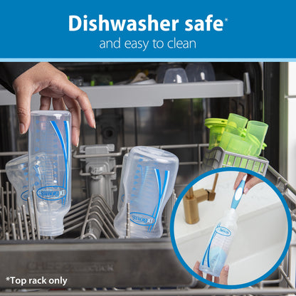 Natural Flow Anti-Colic Options+ Narrow Breast to Bottle Feeding Set, Clear, 4Oz, 4 Pack