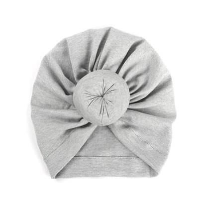 AKAISIHN Baby Turbans Newborn Girl Headwraps Baby Girl Beanie Hat with Bow Hospital Nursery Hat, 7Pcs Knot Baby Hat, Adjustable