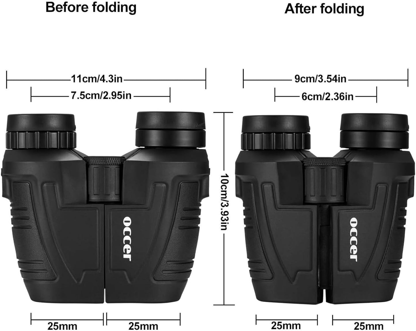 12X25 Compact Binoculars for Adults and Kids, Large Eyepiece Waterproof Binocular with Low Light Vision,High Powered Easy Focus Binoculars for Bird Watching,Outdoor Hunting,Travel,Sightseeing