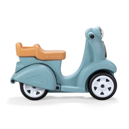 Ride along Aqua Scooter Plastic Toddler Foot-To-Floor Riding Toy for Ages 18M-4Y