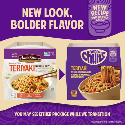 Noodle Bowl, Japanese-Style Teriyaki, Non GMO, Vegan, 7.8 Oz (Pack of 6)